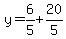 \"+y+=+6%2F5+%2B+20%2F5+\"