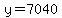 +y+=+7040
