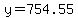 +y+=+754.55+
