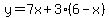 +y+=+7x+%2B+3%2A%28++6+-+x+%29+