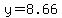 +y+=+8.66+