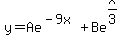 +y+=+Ae%5E%28-9x%29%2BBe%5E%28x%2F3%29+