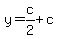 +y+=+c%2F2+%2B+c+