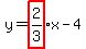 +y+=+highlight%282%2F3%29x+-+4