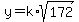 +y+=+k%2Asqrt%28172%29+