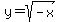 +y+=+sqrt%28-x%29+