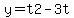 +y+=+t2+-+3t+