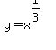 +y+=+x%5E%281%2F3%29+