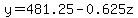 +y+=481.25-0.625z