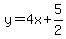 +y+=4x%2B+5%2F2