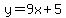 +y+=9x%2B+5