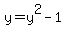+y++=+y%5E2+-1