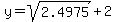 +y++=sqrt%282.4975%29%2B2