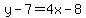 +y++-+7+=+4x+-+8+