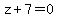 +z%2B7=0+