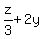 +z%2F3+%2B+2y+