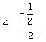 +z=+%28-1%2F2%29%2F2
