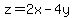 +z=2x-4y+++++