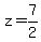 +z+=+7%2F2+