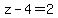 +z+-4+=+2