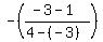 -%28%28-3-1%29%2F%284-%28-3%29%29%29