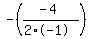 -%28%28-4%29%2F%282%2A-1%29%29