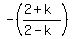 -%28%282%2Bk%29%2F%282-k%29%29