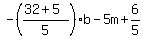 -%28%2832%2B5%29%2F5%29b-5m%2B6%2F5