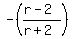 -%28%28r-2%29%2F%28r%2B2%29%29