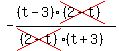 -%28%28t-3%29cross%28%282-t%29%29%29%2F%28cross%28%282-t%29%29%28t%2B3%29%29