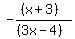 -%28%28x%2B3%29%29%2F%28%283x-4%29%29
