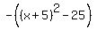 -%28%28x%2B5%29%5E2+-+25%29