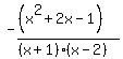 -%28%28x%5E2%2B2x-1%29%29%2F%28%28x%2B1%29%28x-2%29%29