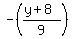 -%28%28y%2B8%29%2F9%29