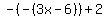 -%28-%283x-6%29%29%2B2