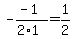 -%28-1%29%2F%282%2A1%29+=+1%2F2+