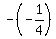 -%28-1%2F4%29