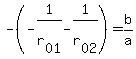 -%28-1%2Fr%5B01%5D+-+1%2Fr%5B02%5D%29+=+b%2Fa