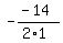 -%28-14%29%2F%282%2A1%29