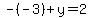 -%28-3%29%2By=2