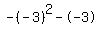 -%28-3%29%5E2--3