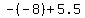 -%28-8%29%2B5.5