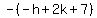 -%28-h%2B2k%2B7%29