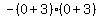 -%280%2B3%29%280%2B3%29