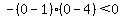 -%280-1%29%280-4%29%3C+0