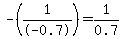 -%281%2F-0.7%29+=+1%2F0.7