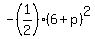 -%281%2F2%29%2A%286%2Bp%29%5E2