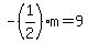-%281%2F2%29m=9
