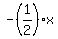 -%281%2F2%29x