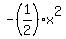 -%281%2F2%29x%5E2